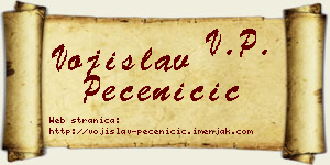 Vojislav Pečeničić vizit kartica
